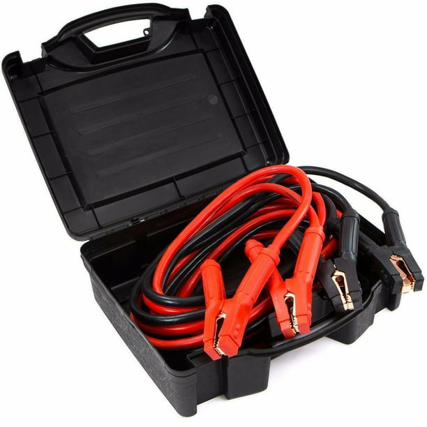 Jumper Cable 10 FT 8 Gauge Power Booster Cable Emergency Car Battery Jump Start 